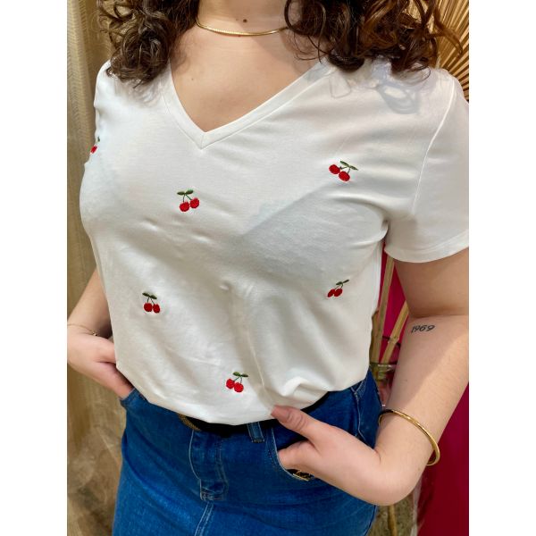 T-shirt Cerise grande taille PM - Intuitive