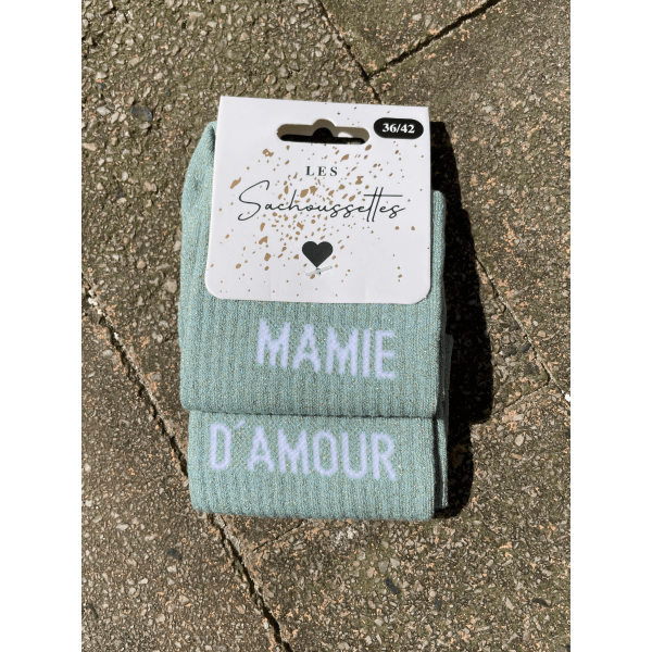 CHAUSSETTE MAMIE D'AMOUR LESSACHOUSSETTES