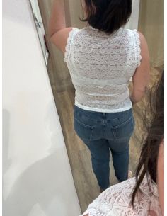 TOP DENTELLE CHOKOLATE