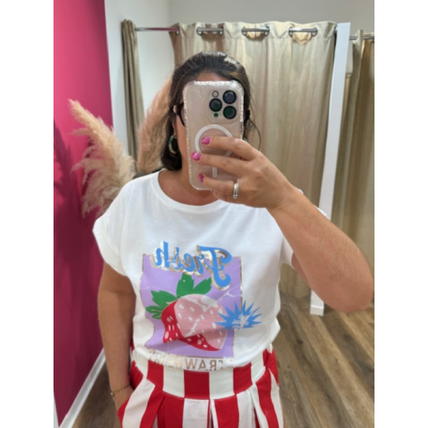 T SHIRT FRAISE ADILYNN