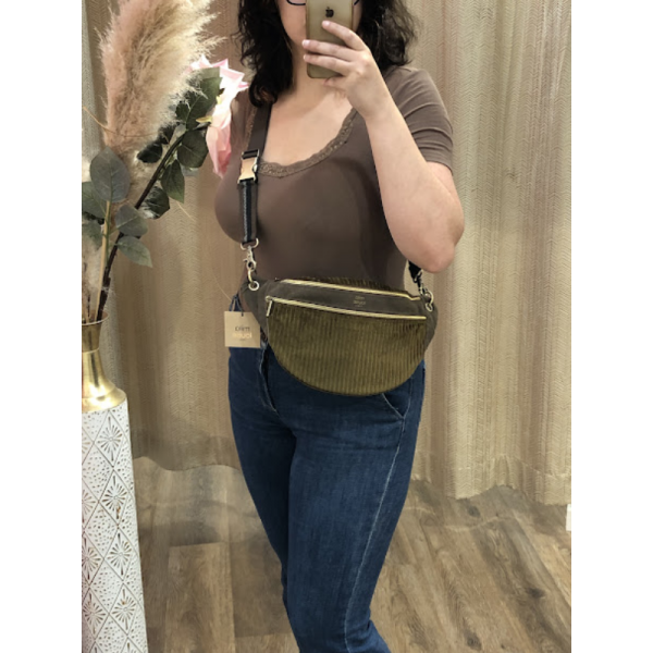 SAC BANANE VELOURS PETRA M  MILA