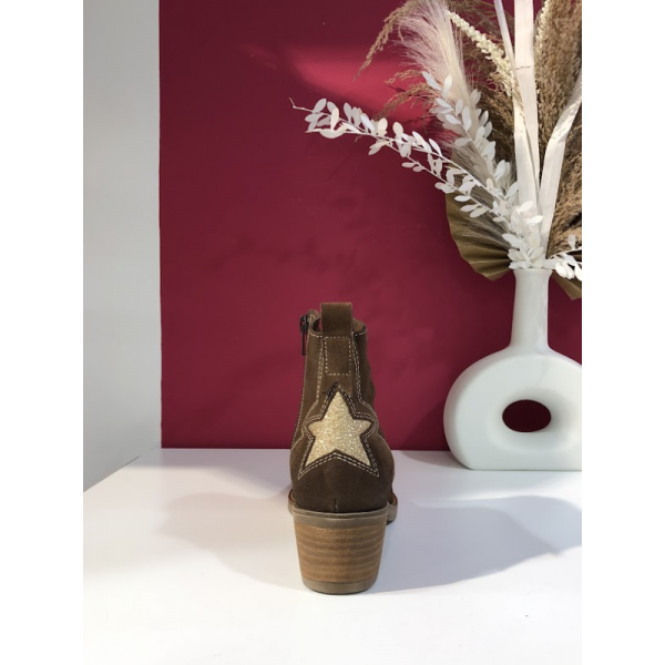 Bottines marron en cuir April MKD