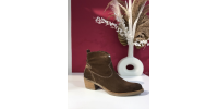 Bottines marron en cuir April MKD