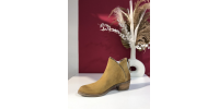 Bottines camel en cuir Ange MKD