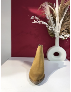 Bottines camel en cuir Ange MKD