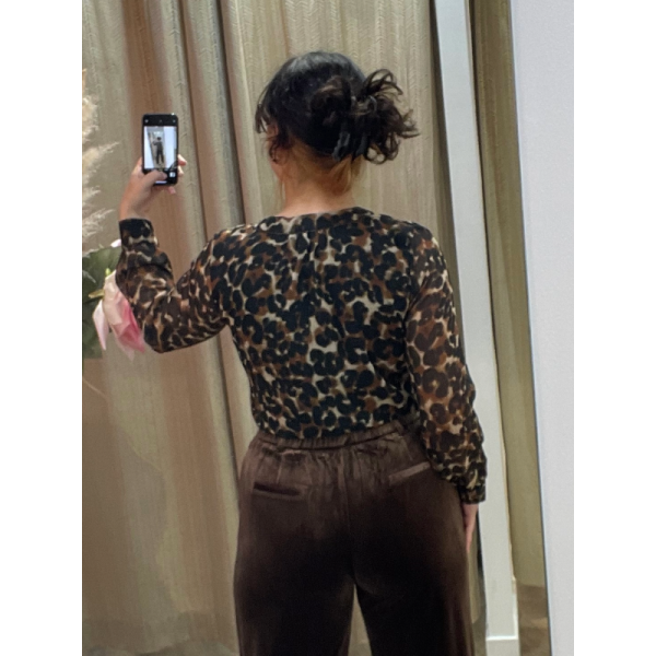 BLOUSE IMPRIMEE CAMEL JULIE GUERLANDE