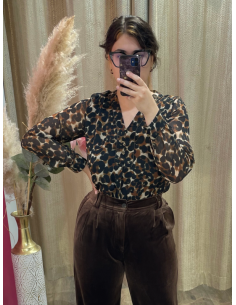 BLOUSE IMPRIMEE CAMEL JULIE GUERLANDE