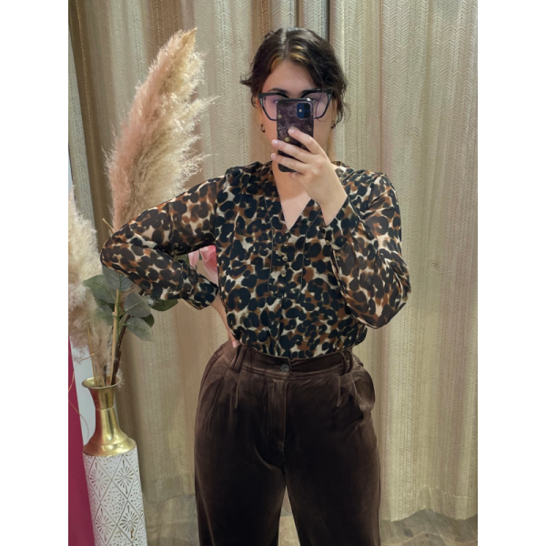 BLOUSE IMPRIMEE CAMEL JULIE GUERLANDE