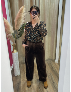 BLOUSE IMPRIMEE CAMEL JULIE GUERLANDE