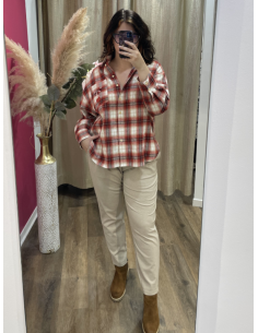 Chemise à carreaux oversized Orfeo.