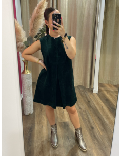 Robe trapèze en velours côtelé See U Soon.