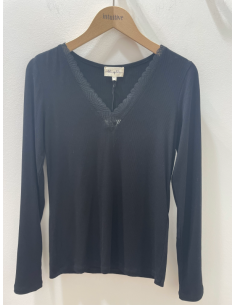 Top à décolleté V en dentelle Lola Espeleta.